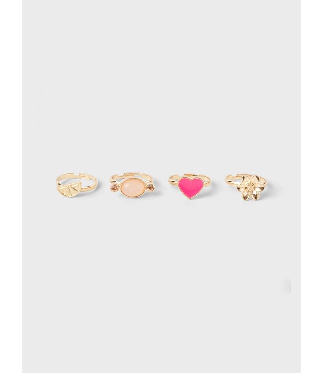 Name it zomer ring box (4pc) meisjes - goud - Nkfacc