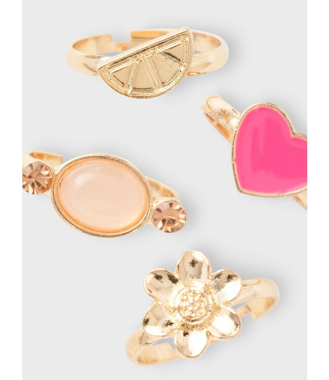 Name it zomer ring box (4pc) meisjes - goud - Nkfacc
