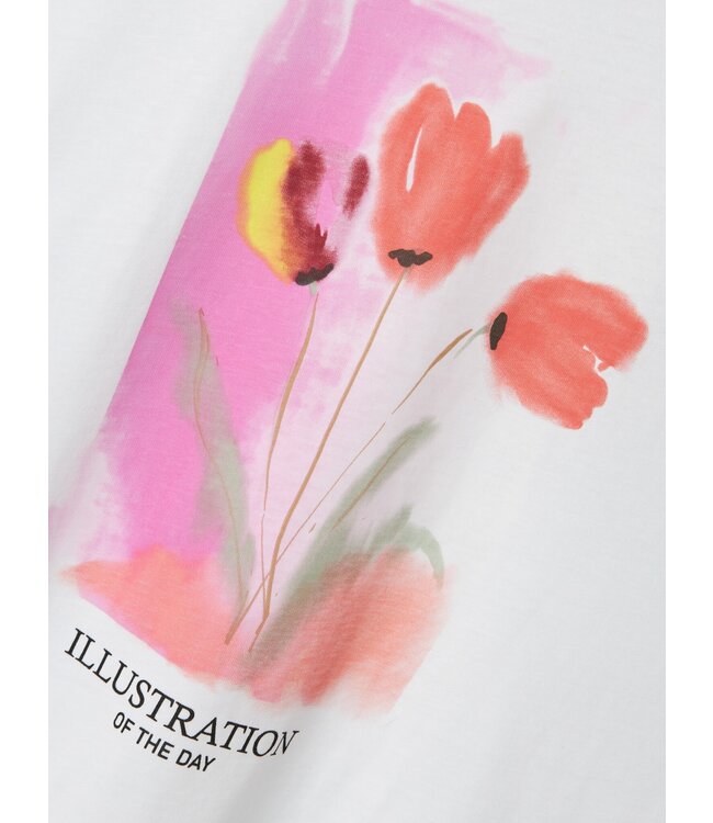 Name it zomer top meisjes - wit - Nkffabiala