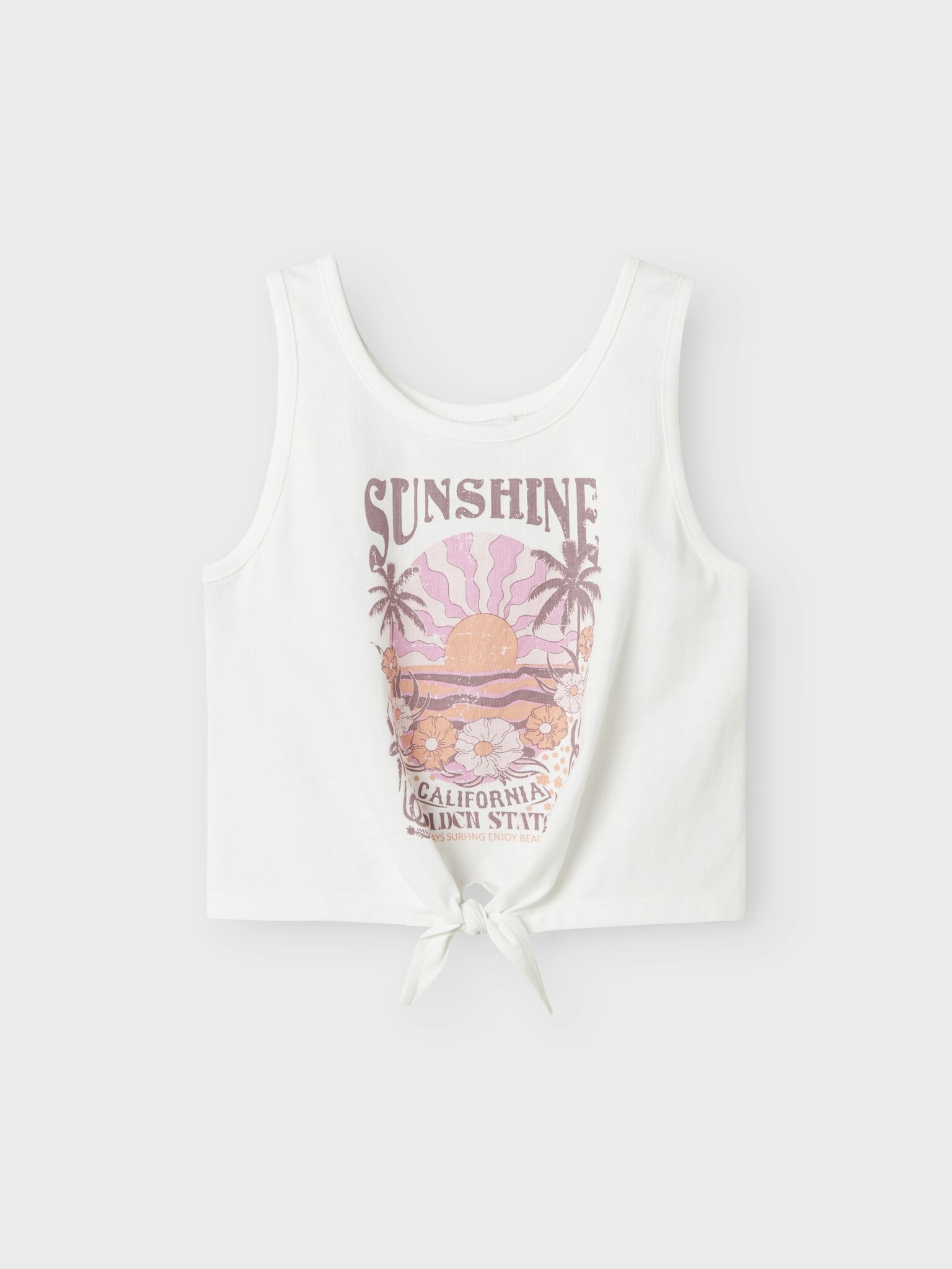 Name it zomer crop top meisjes - wit - Nkfvaya afbeelding