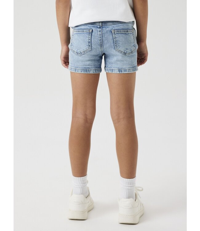 Name it zomer jeans short meisjes - licht blauw denim - Nkfsalli