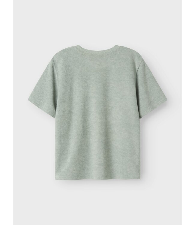 Name it zomer t-shirt S/S jongens - blauw grijs - Nkmhannibal