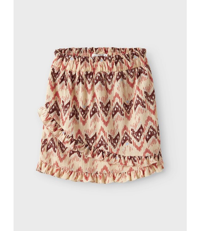 Name it zomer rok meisjes - print beige - Nkfhamsa