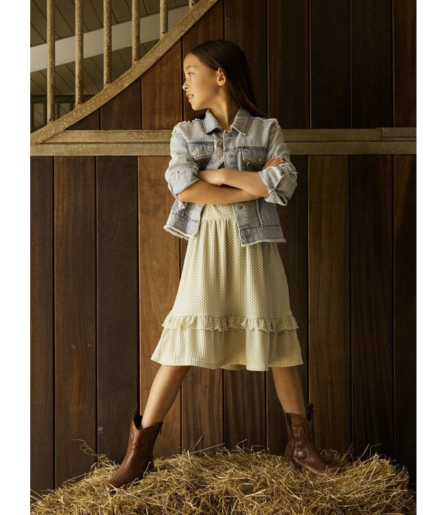 Name it zomer spijkerjas meisjes - licht blauw denim - Nkffray