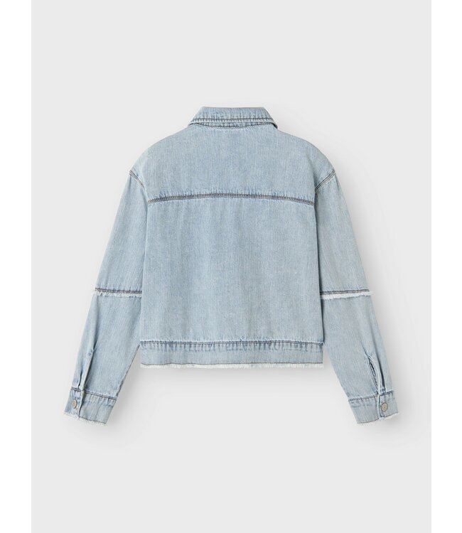 Name it zomer spijkerjas meisjes - licht blauw denim - Nkffray