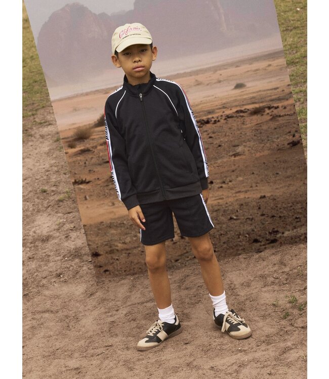 Name it zomer sweat short jongens - zwart - Nkmhakka