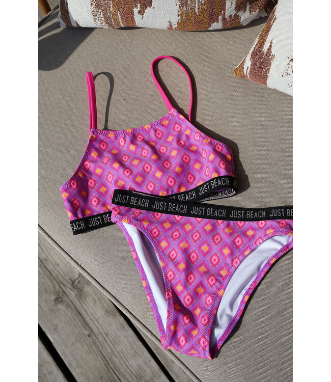 Just Beach zomer bikini meisjes - paars - crossback - Florida
