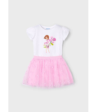 Mayoral Zomer tule rok + top meisjes - mauve paars