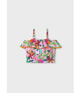 Mayoral Zomer blouse                        meisjes - orchidee paars