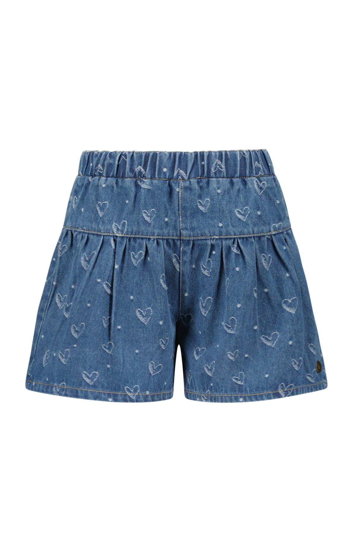 Like Flo zomer skort meisjes - denim blauw - twill - Femke afbeelding