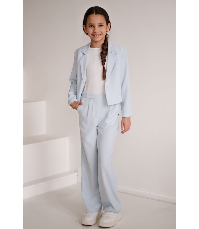 Like Flo zomer broek meisjes - ice blauw - woven - Bella