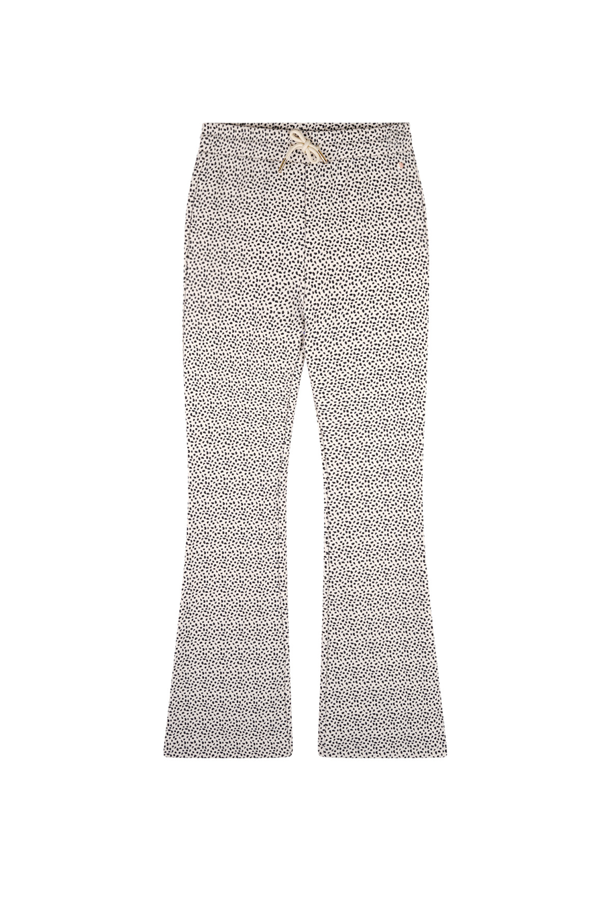 NoBell zomer broek meisjes - ivoor wit - jersey rib, AOP - Sady afbeelding
