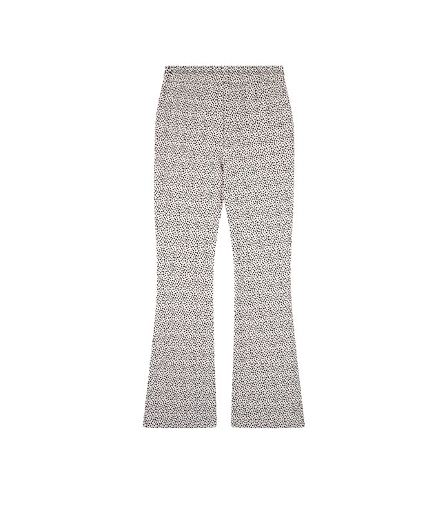 NoBell zomer broek meisjes - ivoor wit - jersey rib, AOP - Sady