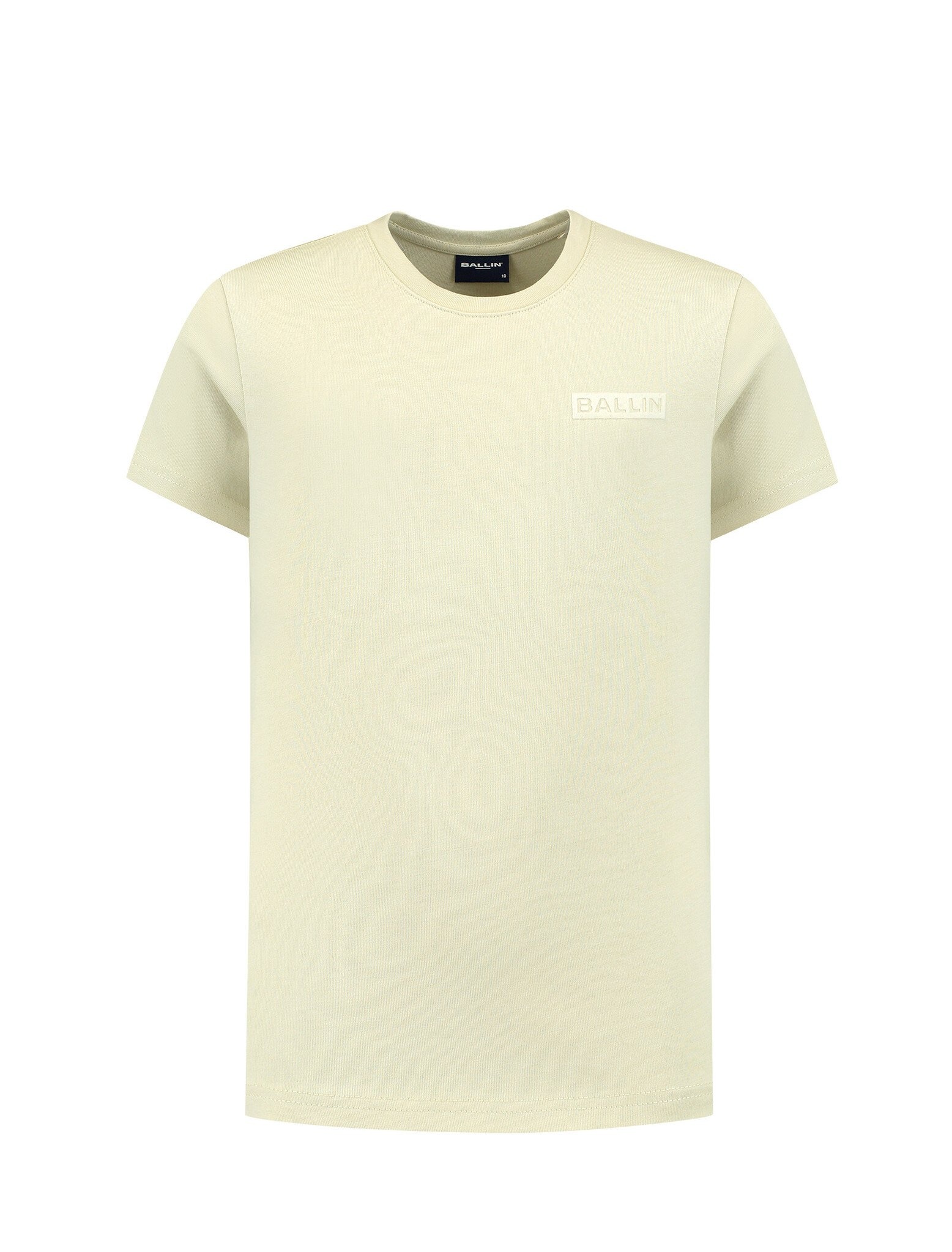 Ballin Zomer t-shirt jongens - zand - Flocked logo frame afbeelding