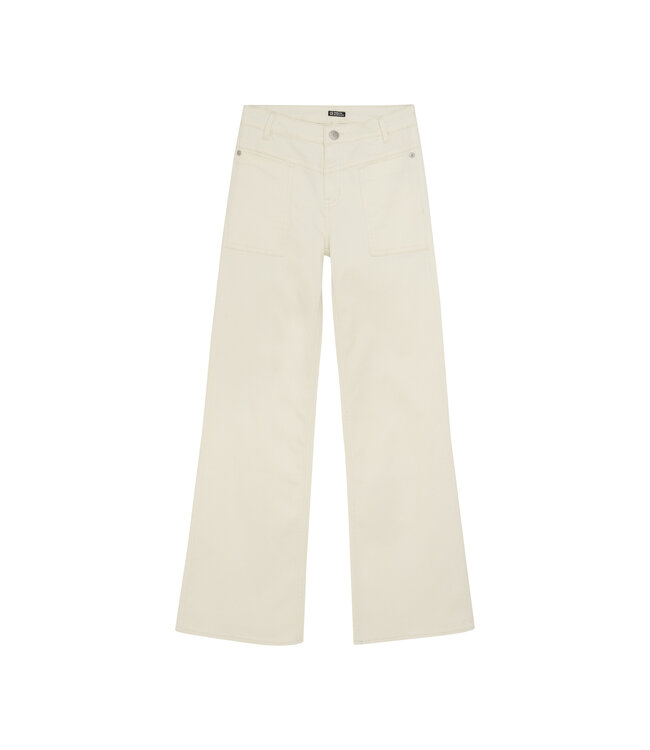 Indian Blue Jeans Zomer jeans broek meisjes - wit - 2123 worker wide fit