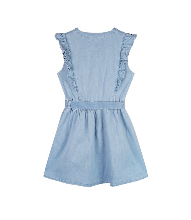 NoNo zomer jurk meisjes - denim blauw - Masa