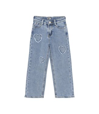 Daily7 Zomer broek meisjes - medium blauw - 2300 wide fit used