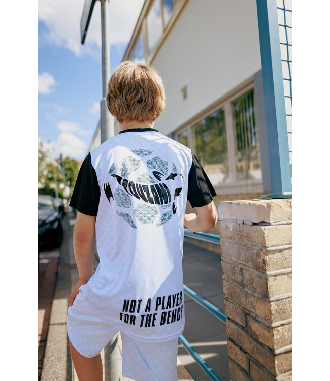 Touzani zomer voetbal short jongens - licht blauw - Hariwake