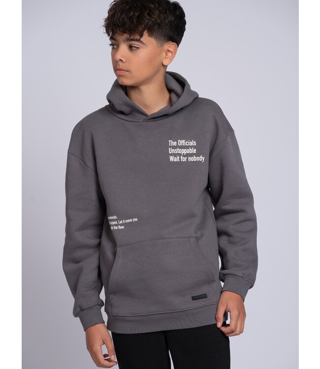 Nik&Nik zomer hoodie meisjes - grijs - Unstoppable