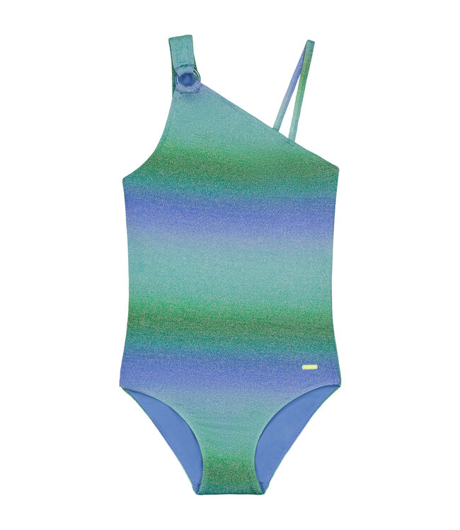Shiwi Zomer badpak meisjes - glitter groen - Lisa - racerback