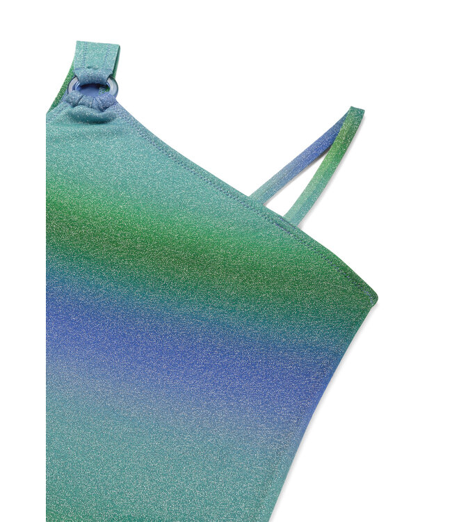 Shiwi Zomer badpak meisjes - glitter groen - Lisa - racerback