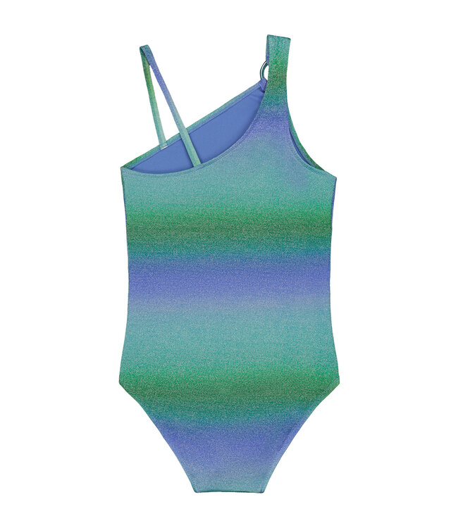 Shiwi Zomer badpak meisjes - glitter groen - Lisa - racerback
