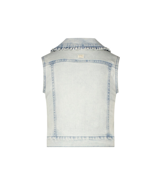 Le Chic zomer gilet meisjes - denim blauw - Angel
