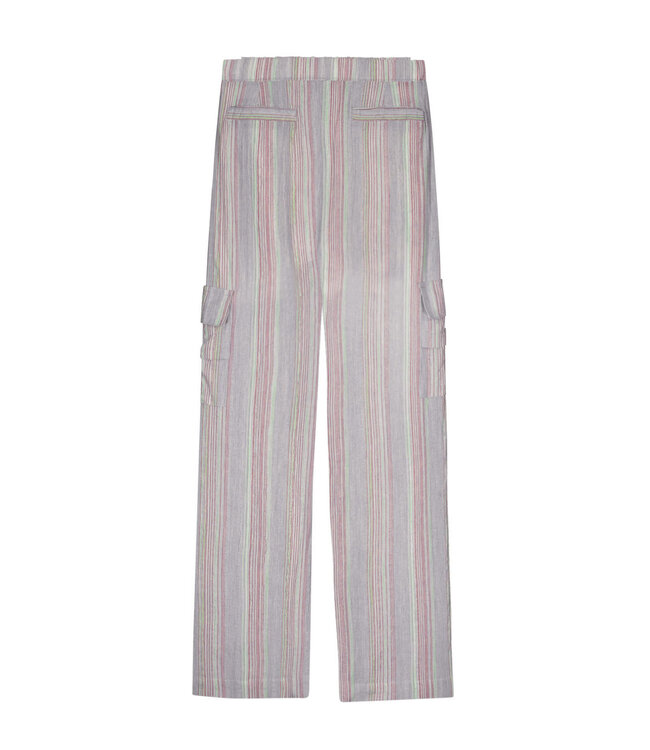 Like Flo zomer cargo broek meisjes teens - mint, gestreept - Fever