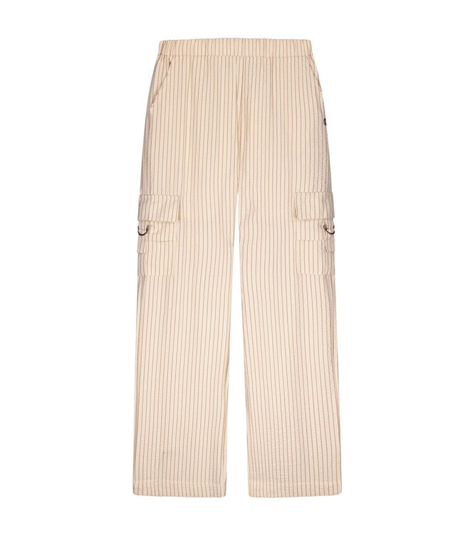 Like Flo zomer cargo broek meisjes teens - creme, gestreept - Fever