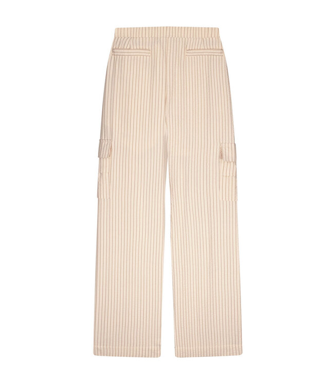 Like Flo zomer cargo broek meisjes teens - creme, gestreept - Fever