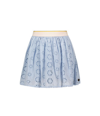 Like Flo zomer rok meisjes - ice blauw - broderie anglaise - Sylke