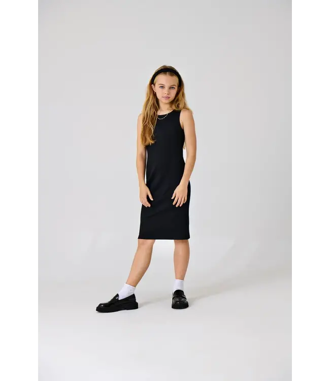 Kids ONLY zomer midi jurk meisjes - zwart - Kogbelfast