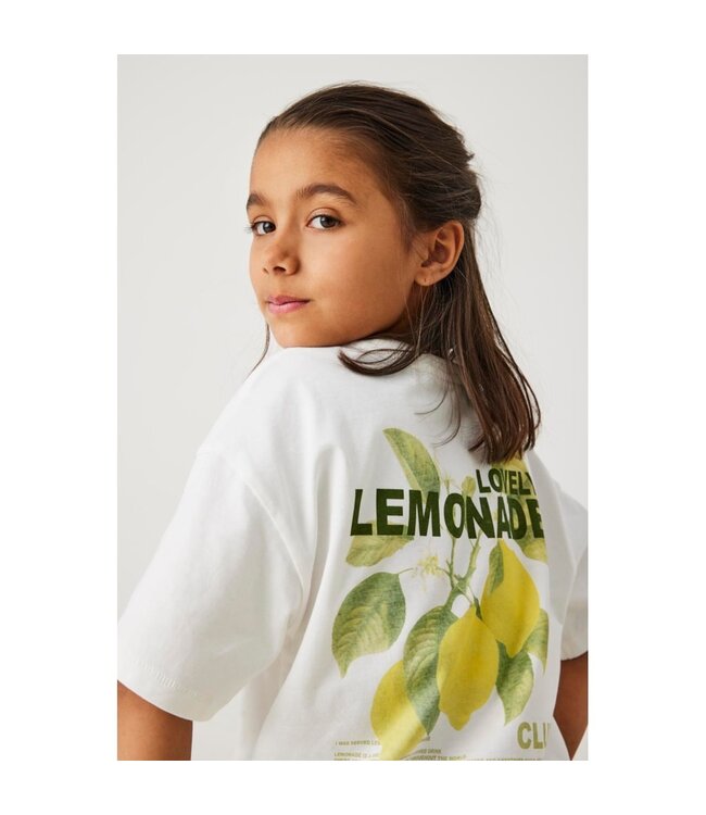 Kids ONLY zomer t-shirt S/S meisjes - loose fit - off wit - Koghelen