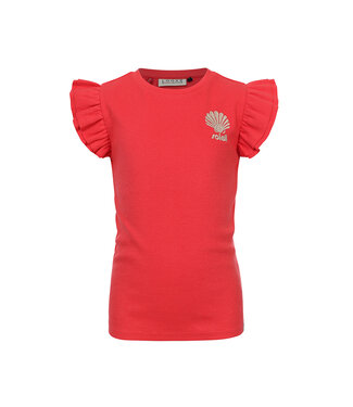 LOOXS Little Zomer t-shirt meisjes s/s rib - rood