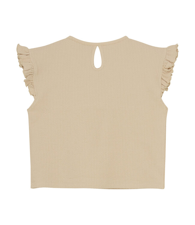 Indian Blue Jeans Zomer top meisjes - zand - cropped - ruffel