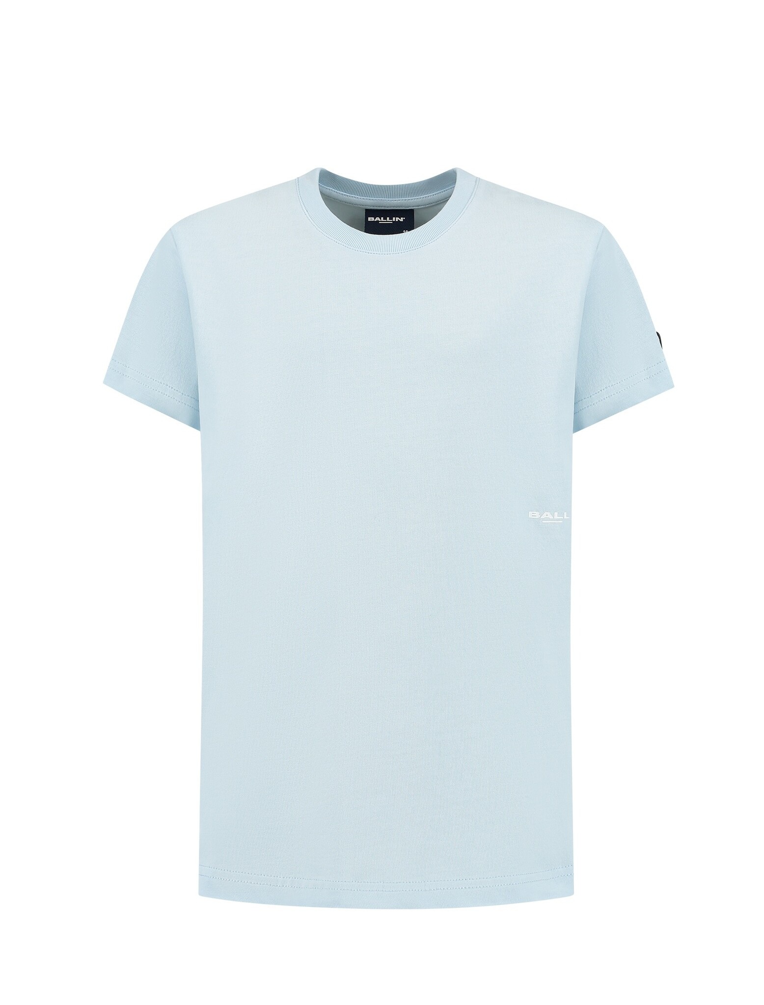 Ballin Zomer t-shirt jongens - licht blauw - Floral initial afbeelding