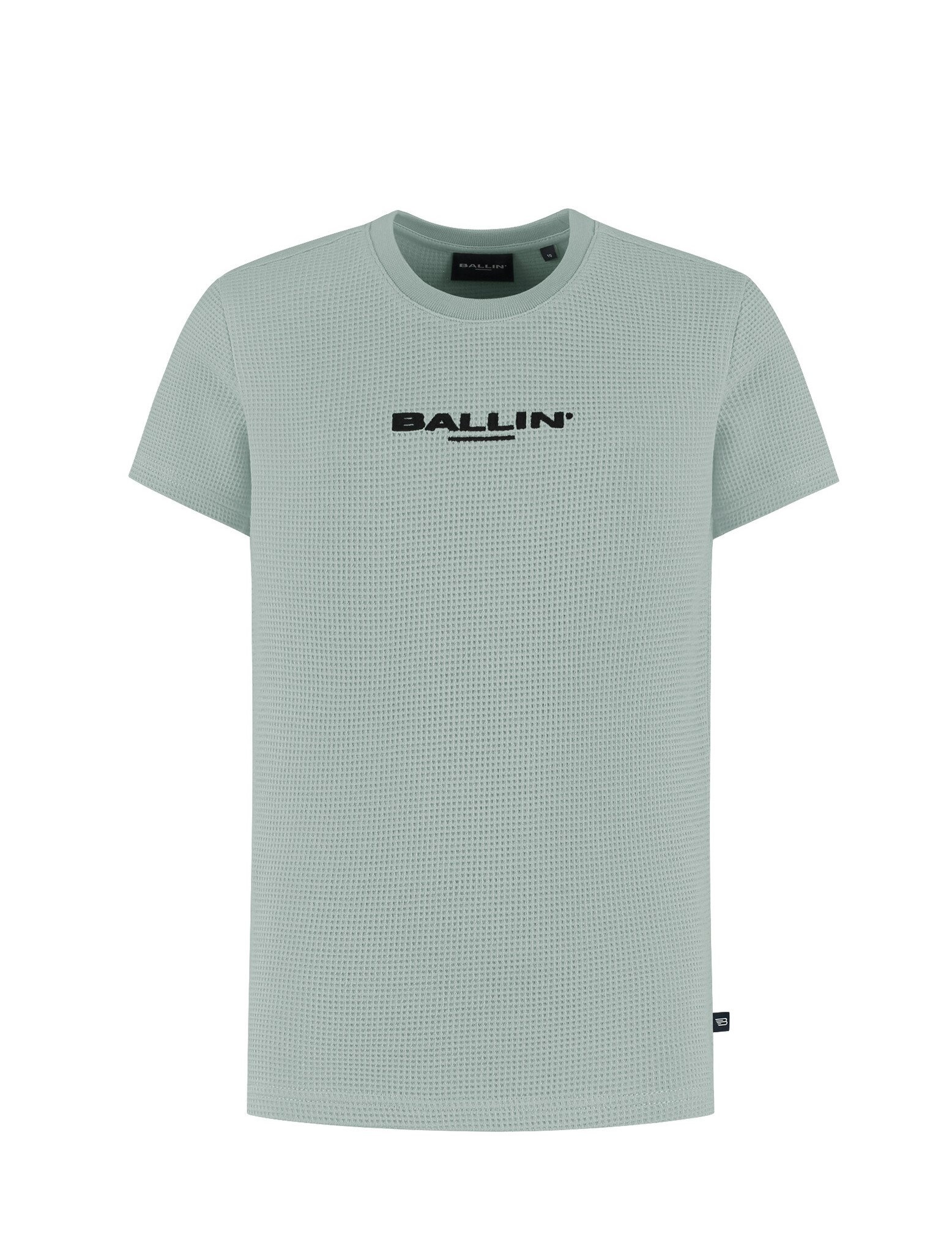 Ballin Zomer t-shirt jongens - groen - Waffle embroidery afbeelding