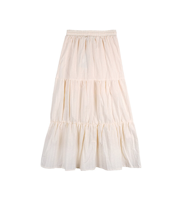 NoBell zomer maxi rok meisjes - ivoor wit - split - Nael