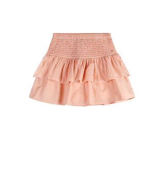 NoBell zomer rok meisjes - melon - gestreept, smock, ruffel - Nika