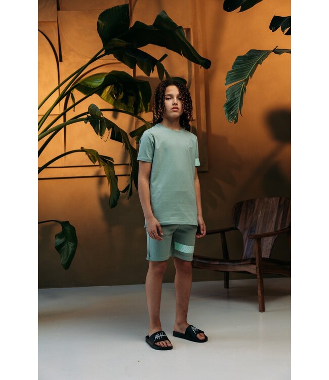 Malelions Zomer short jongens - agave groen - Captain 2.0