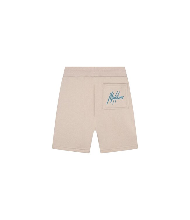 Malelions Zomer short jongens - taupe - Signature - gestreept