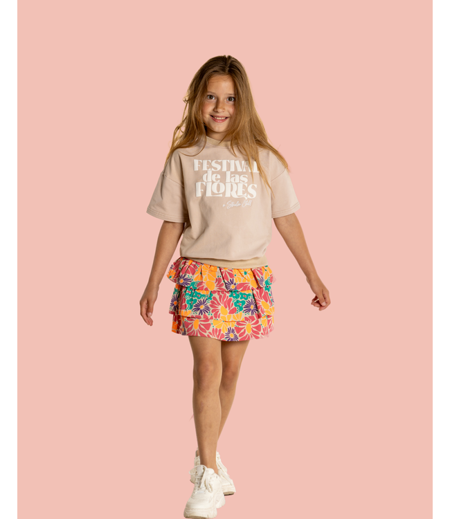 O'Chill Zomer meisjes sweater S/S zand - Sofia