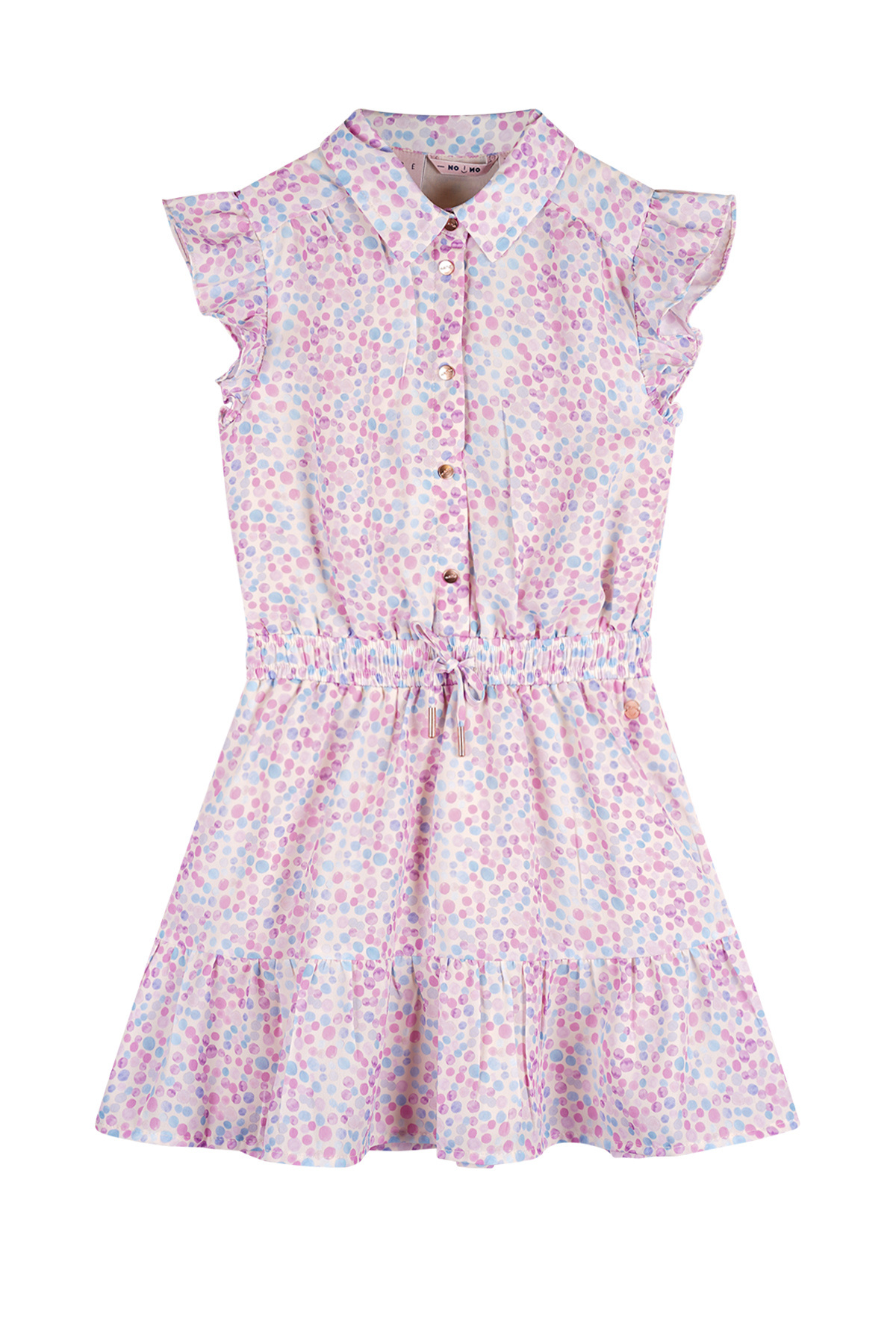 NoNo zomer jurk meisjes - blauw - Minou afbeelding