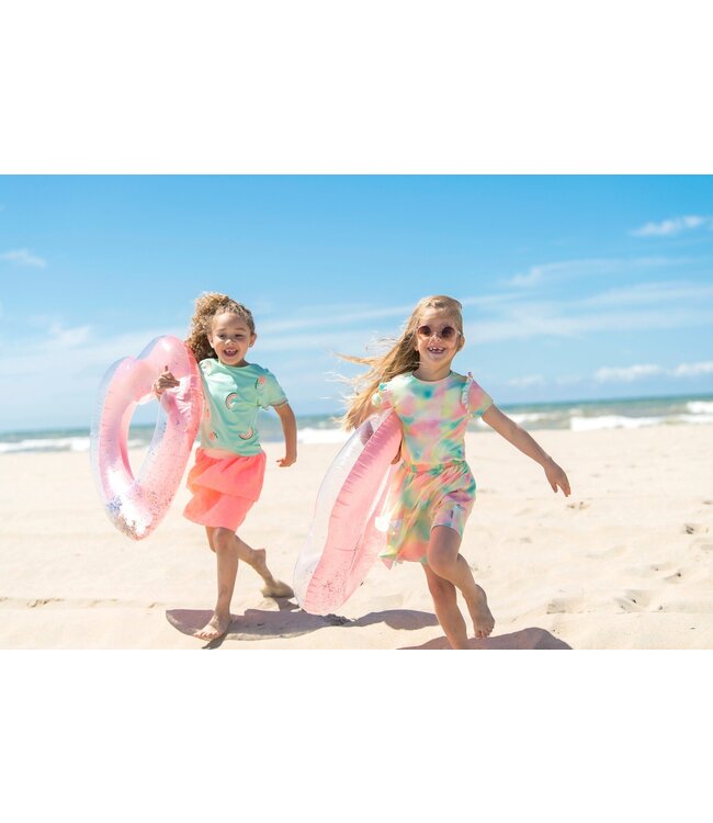 B.Nosy zomer jurk meisjes - bloesem roze - AOP - Dream