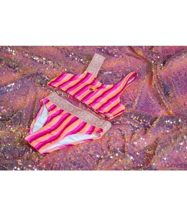 B.Nosy zomer bikini meisjes - K3 - roze, gestreept - Wixie