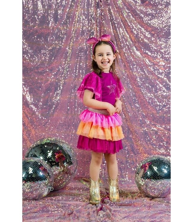 B.Nosy zomer t-shirt meisjes - K3 - fuchsia - mesh - Tora