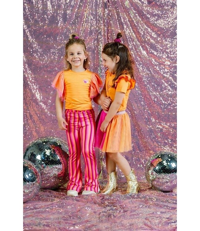 B.Nosy zomer flair broek meisjes - K3 - roze gestreept - Polly