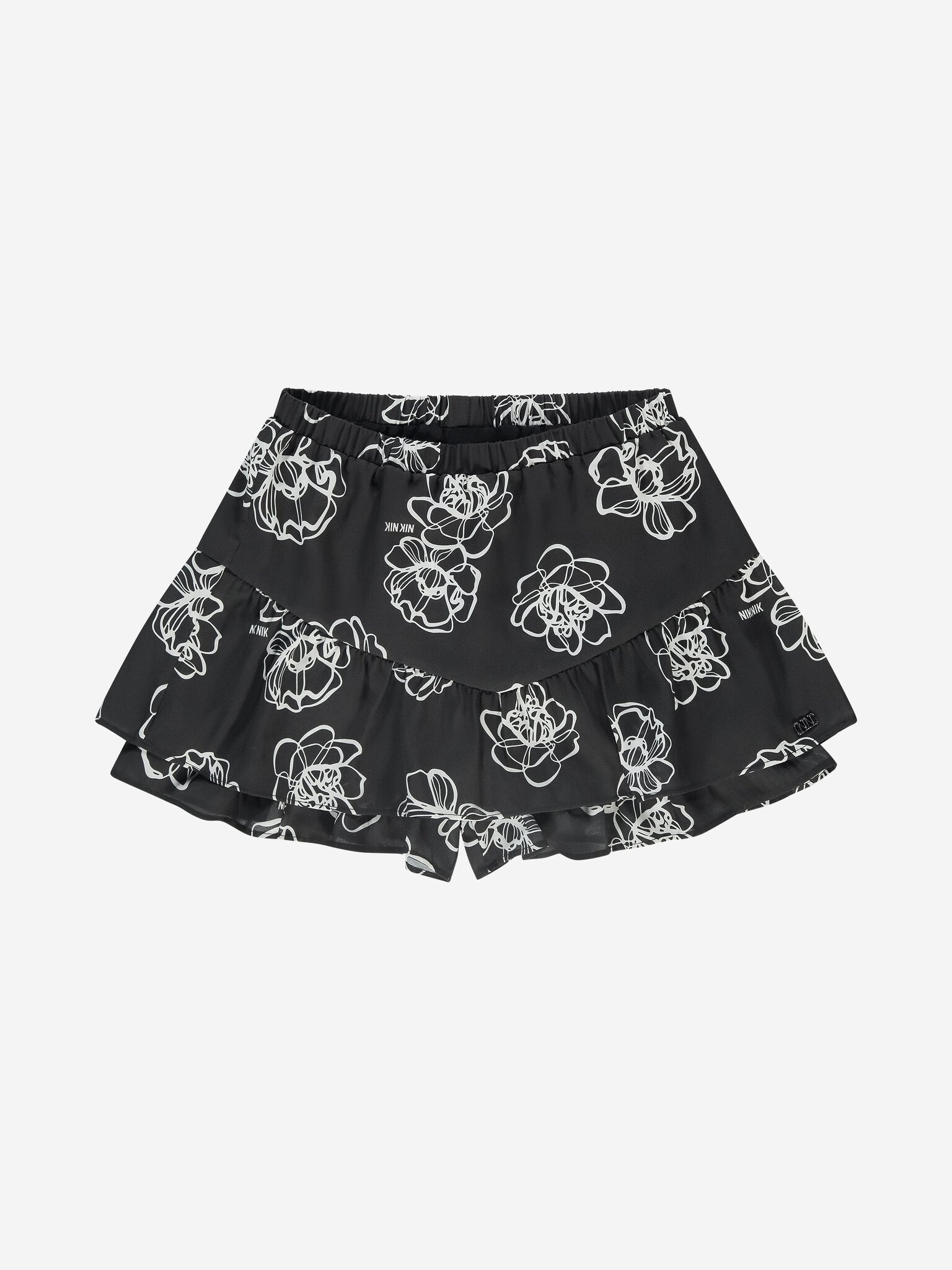Nik&Nik zomer skort meisjes - zwart - Rose afbeelding