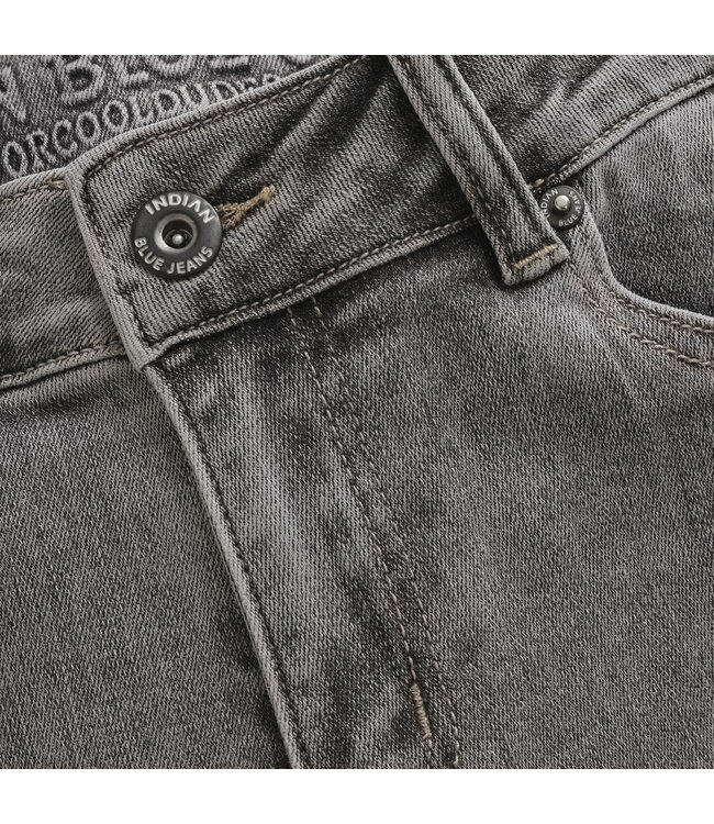 Indian Blue Jeans Zomer jeans short jongens - grijs - wide fit