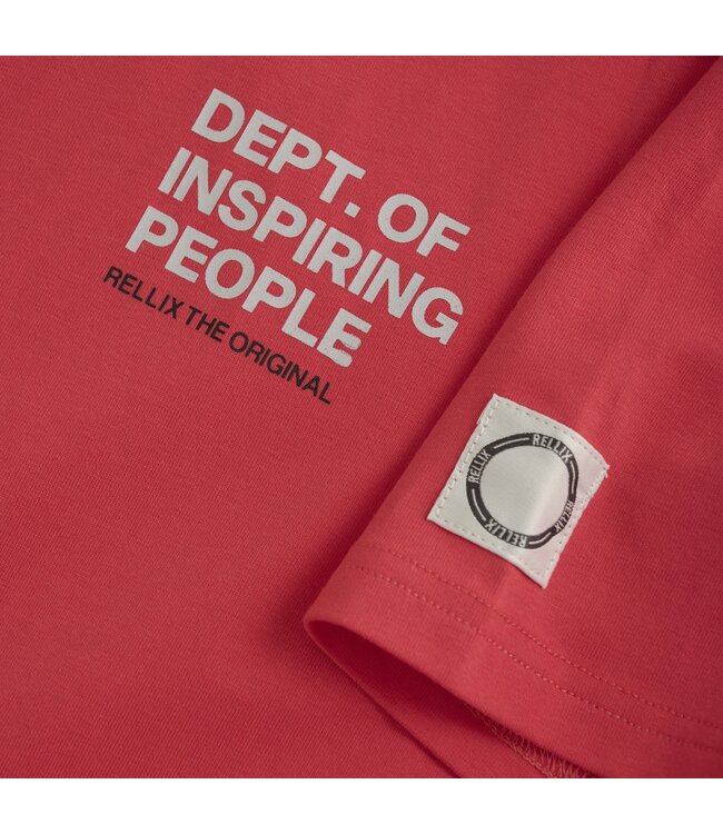 Rellix Zomer T-shirt S/S jongens - rood - print